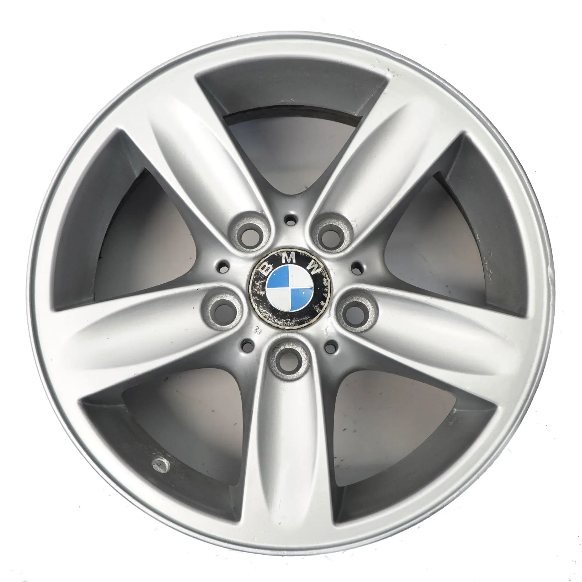 BMW E81 E87 E88 Jante En Alliage De Roue Argentée 16" Spider Spoke 140 ET:44 7J