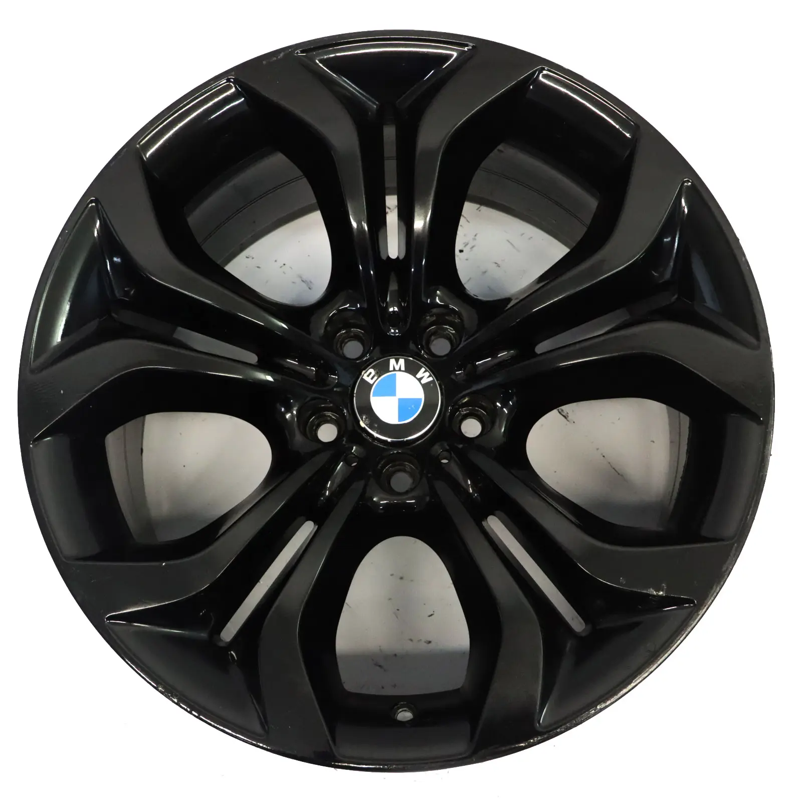 BMW X5 E70 Hinten Schwarze Alufelge 20" 11J ET:37 Y Speiche 336 6788011