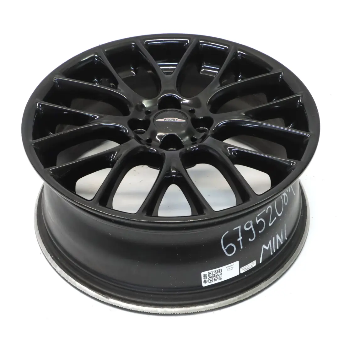 Mini R55 R56 Czarna Felga Aluminiowa 17" 7J ET:48 Cross Spoke Challenge