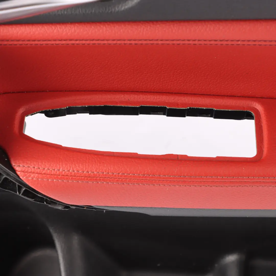 BMW F21 F22 Door Card Front Right O/S Door Lining Leather Coral Red 7285390
