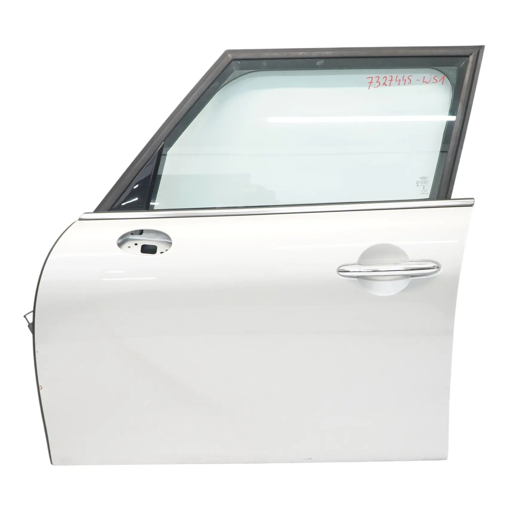 Mini F55 Door Front Left N/S Covering Panel White Silver Metallic - A62