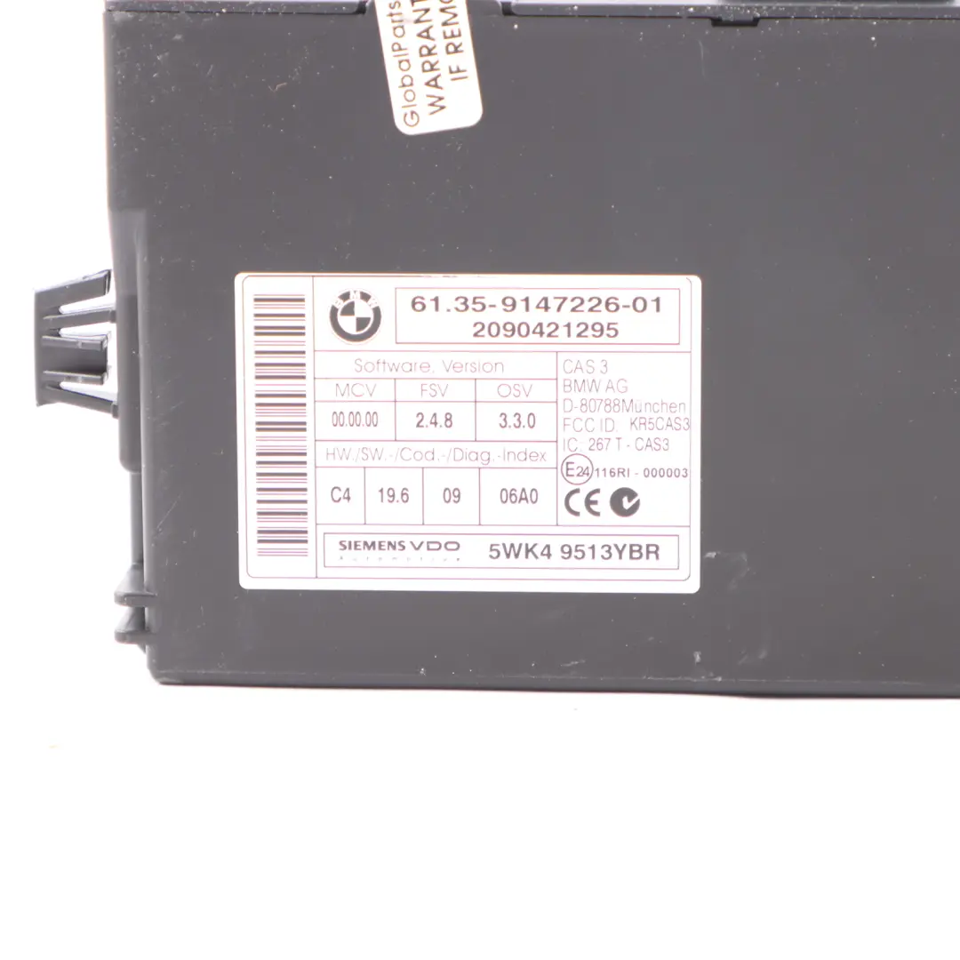 BMW E81 E82 E87 LCI E88 N47S 123d ECU Kit DDE 7812502 + CAS3 + Key Manual