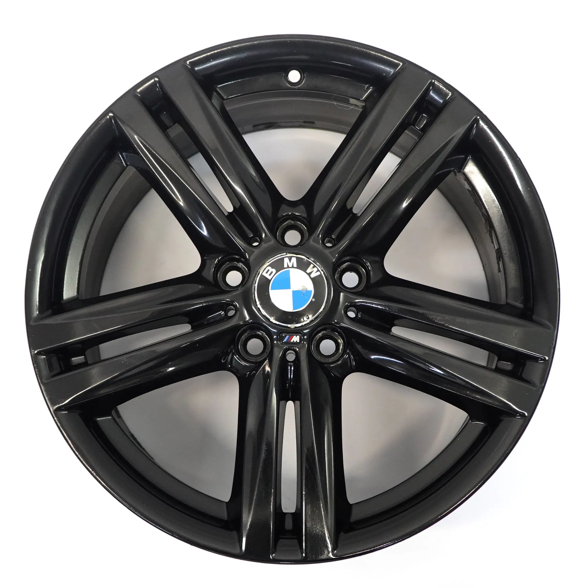 BMW F20 F21 F22 Rear Black Alloy Wheel Rim 18" 8J ET:52 7845853 M Star Spoke 386