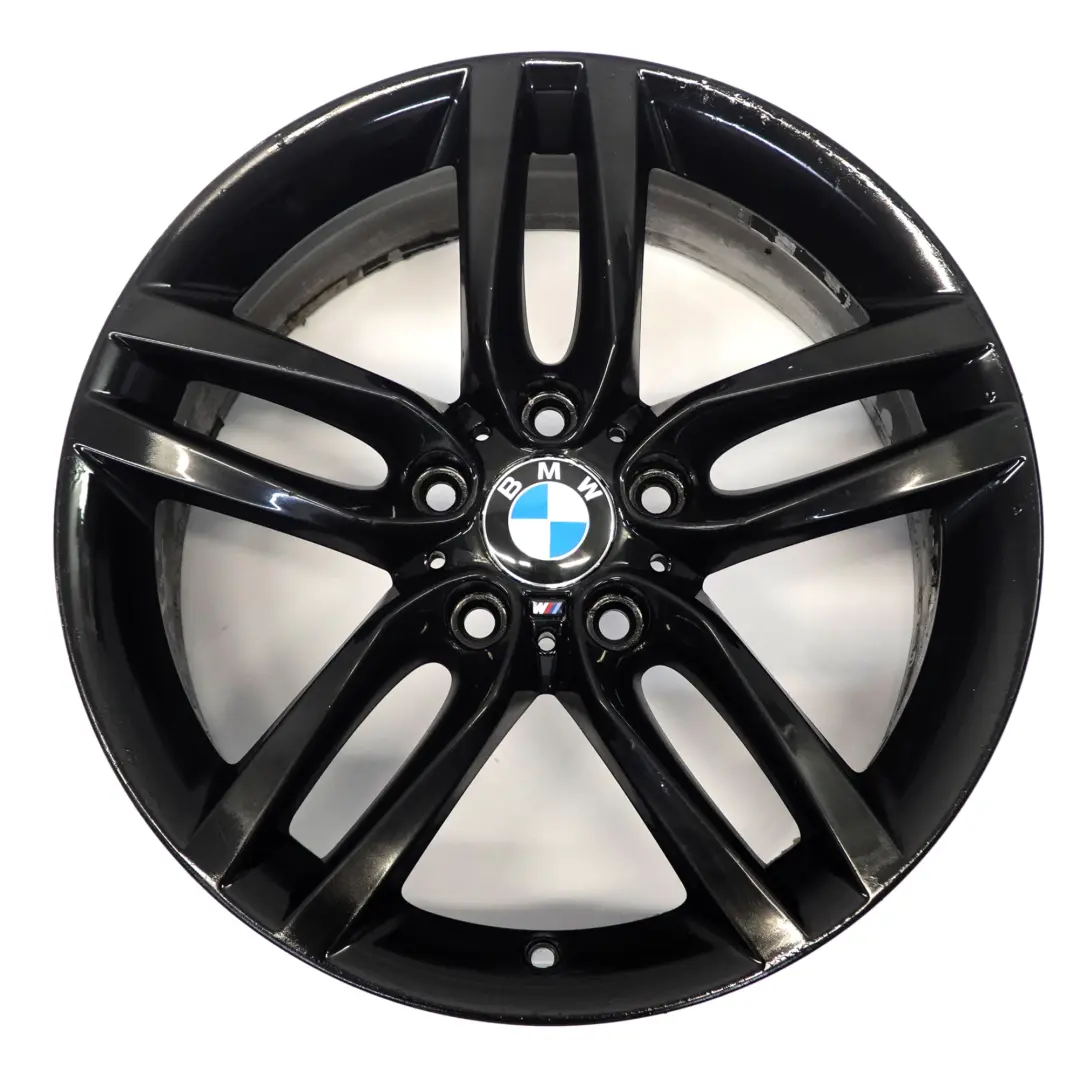 BMW F20 F21 Llanta Aleación Negra Trasera 18" ET:52 8J M Doble Radio 461 7846785