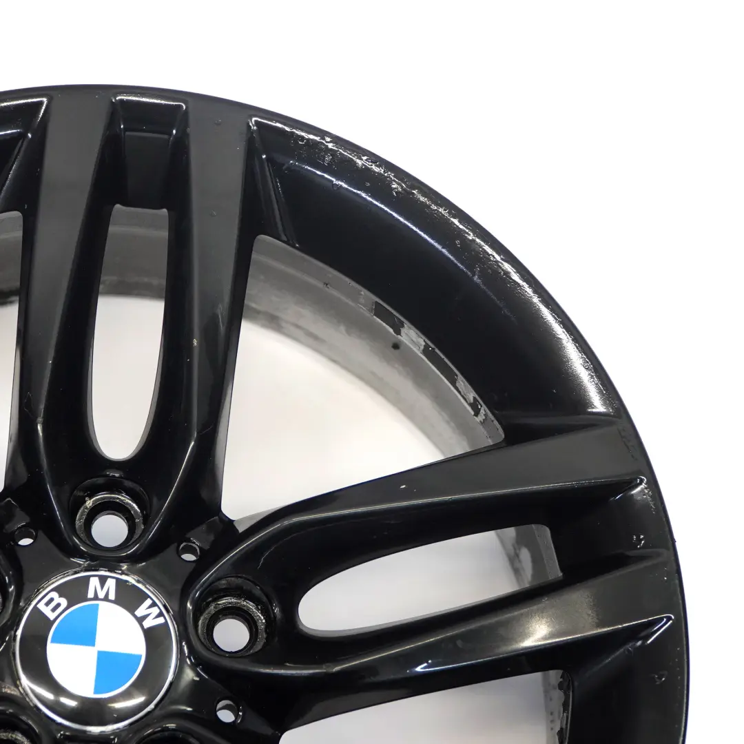 BMW F20 F21 Llanta Aleación Negra Trasera 18" ET:52 8J M Doble Radio 461 7846785