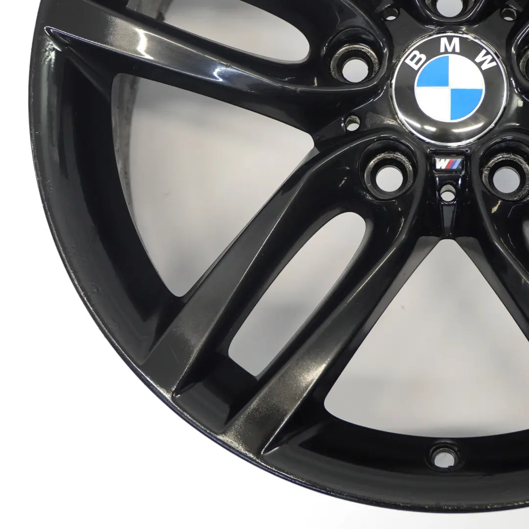 BMW F20 F21 Llanta Aleación Negra Trasera 18" ET:52 8J M Doble Radio 461 7846785