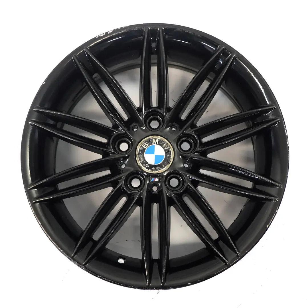 BMW E81 E82 E87 Llanta Aleación Negra Trasera 17" 7,5J ET:47 M Doble Radio 207