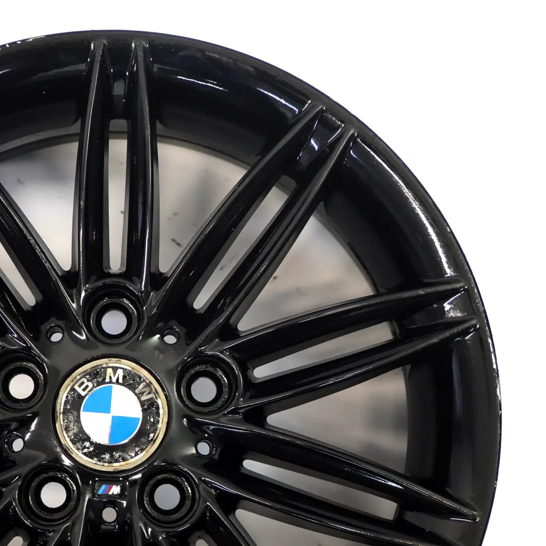 BMW E81 E82 E87 Llanta Aleación Negra Trasera 17" 7,5J ET:47 M Doble Radio 207