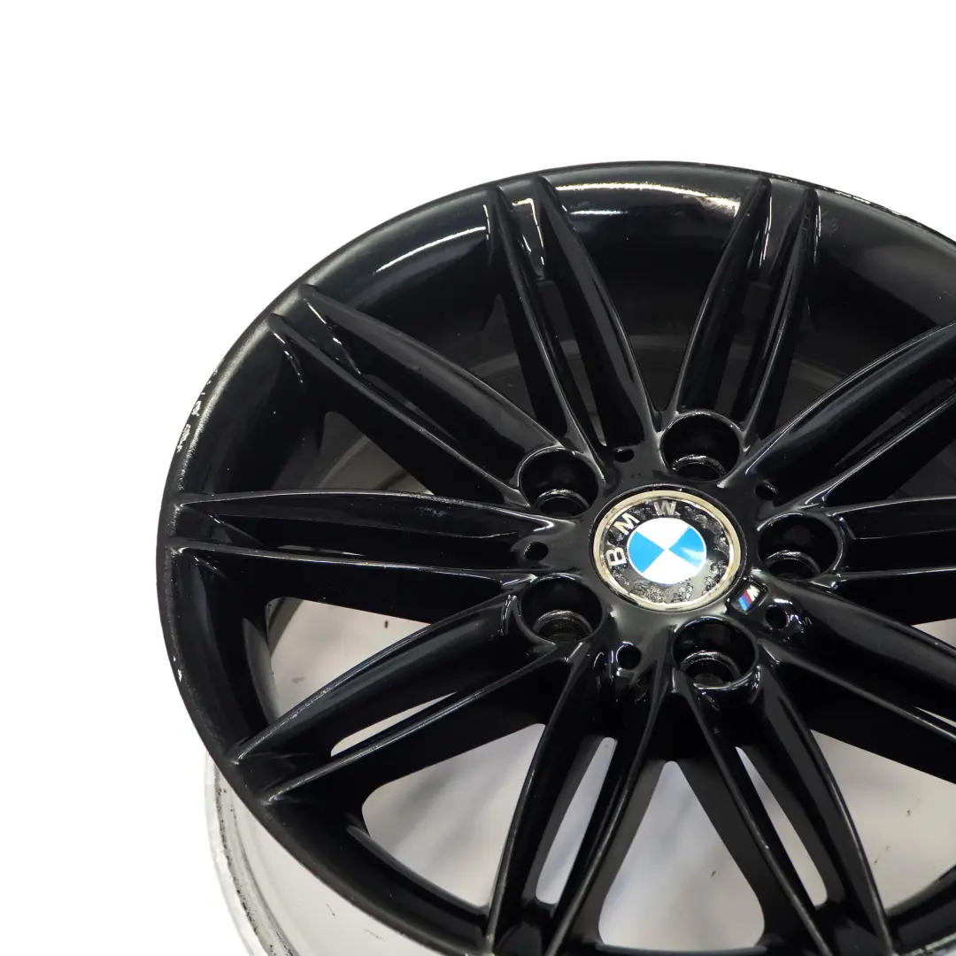 BMW E81 E82 E87 Llanta Aleación Negra Trasera 17" 7,5J ET:47 M Doble Radio 207