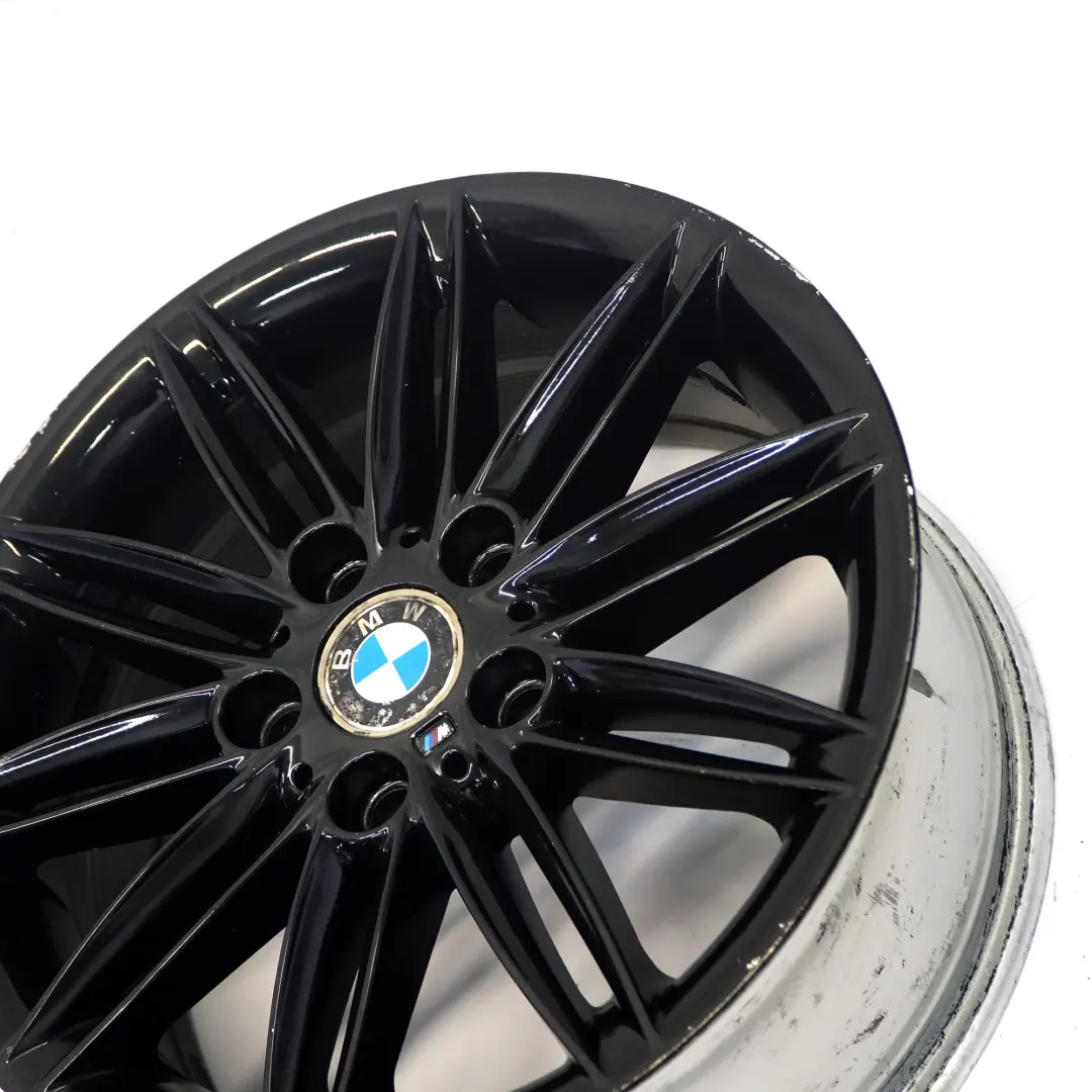 BMW E81 E82 E87 Llanta Aleación Negra Trasera 17" 7,5J ET:47 M Doble Radio 207