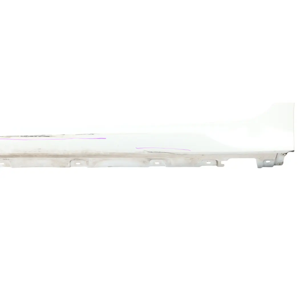 BMW F06 Side Skirt M Sport Sill Panel Left N/S Alpinweiss Alpine White - 300