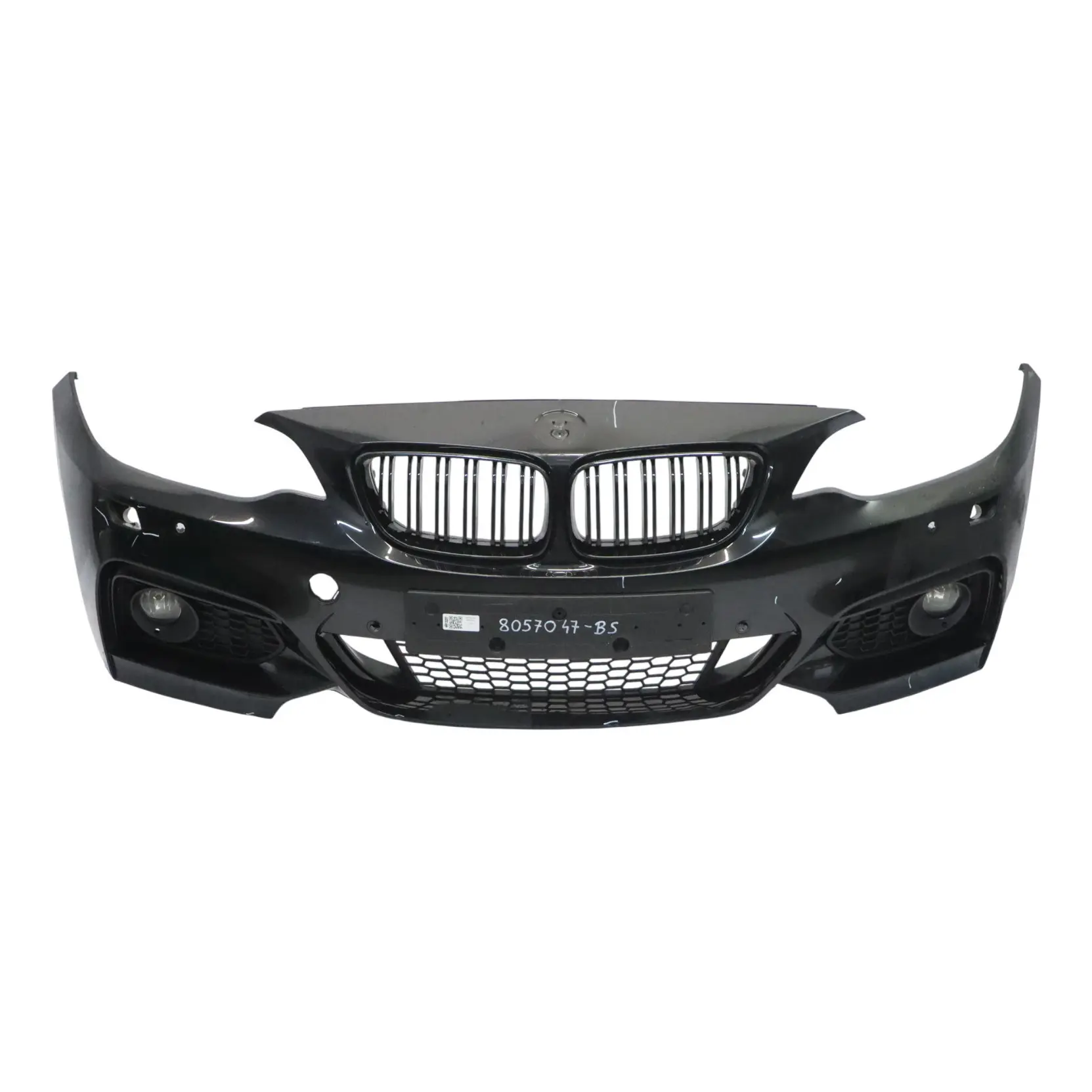 BMW F22 F23 Front Bumper M Sport Trim Panel Black Sapphire Metallic - 475