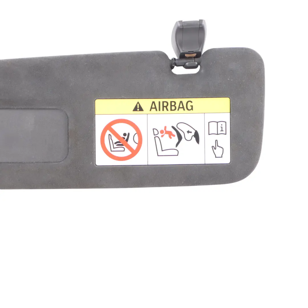 Sun Visor BMW F06 GT F13 Left N/S Alcantara Anthrazit With Label ECE 8064925