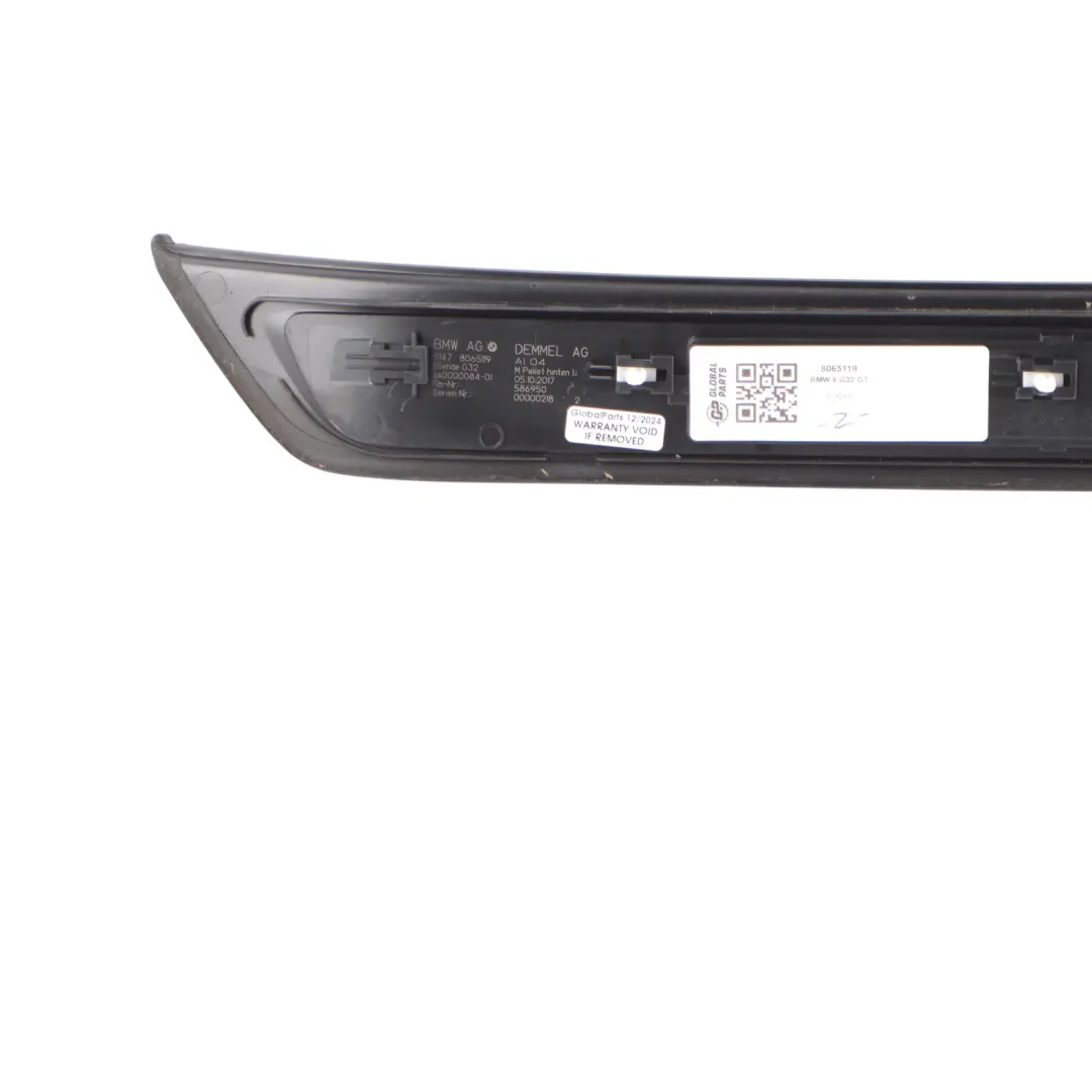 BMW G32 M Sport Entrance Cover Panel Illuminated Rear Left Door N/S 8065119