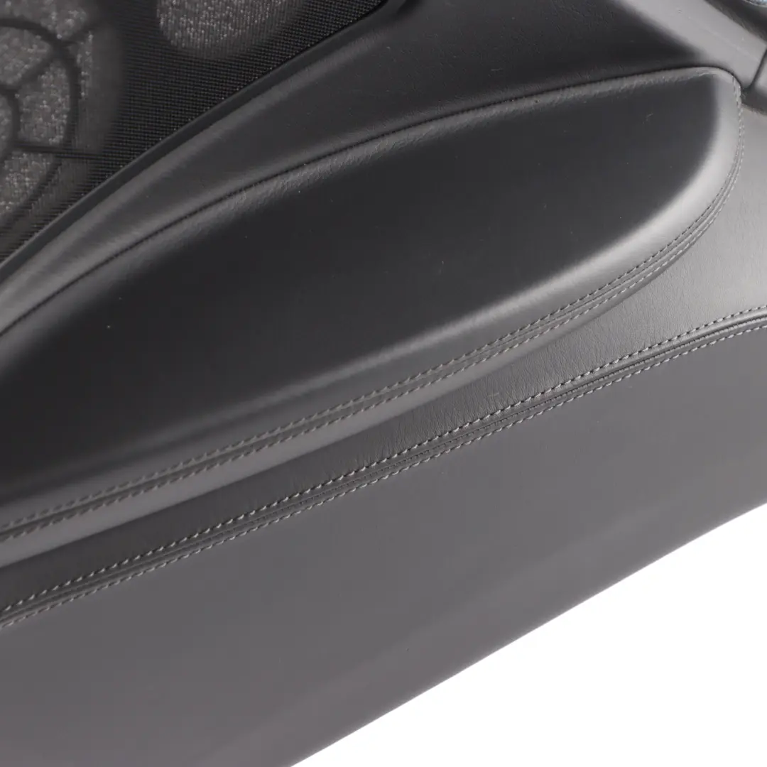 BMW F13 LCI M6 Door Card Rear Left N/S Full Leather Merino Black 8066033