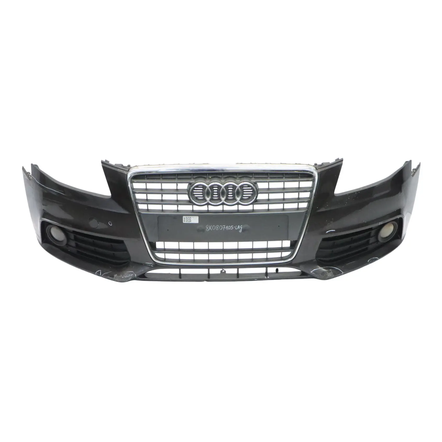 Audi A4 B8 Front Bumper Trim Panel Cover Lava Grey Pearl Effect - Z7L