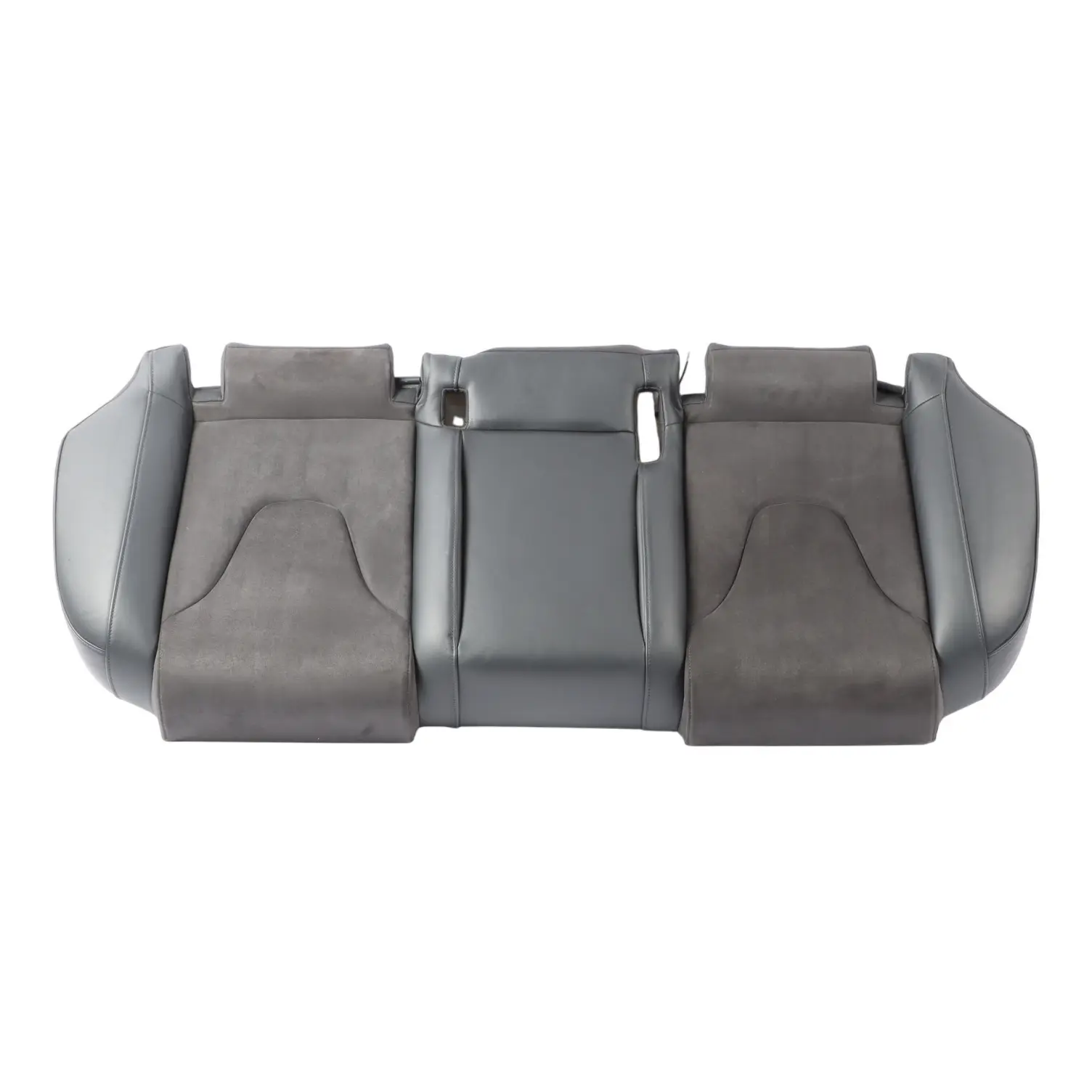 Audi RS4 B8 Rear Seat Bench Cover Black Leather Alcantara 8K0885405AP