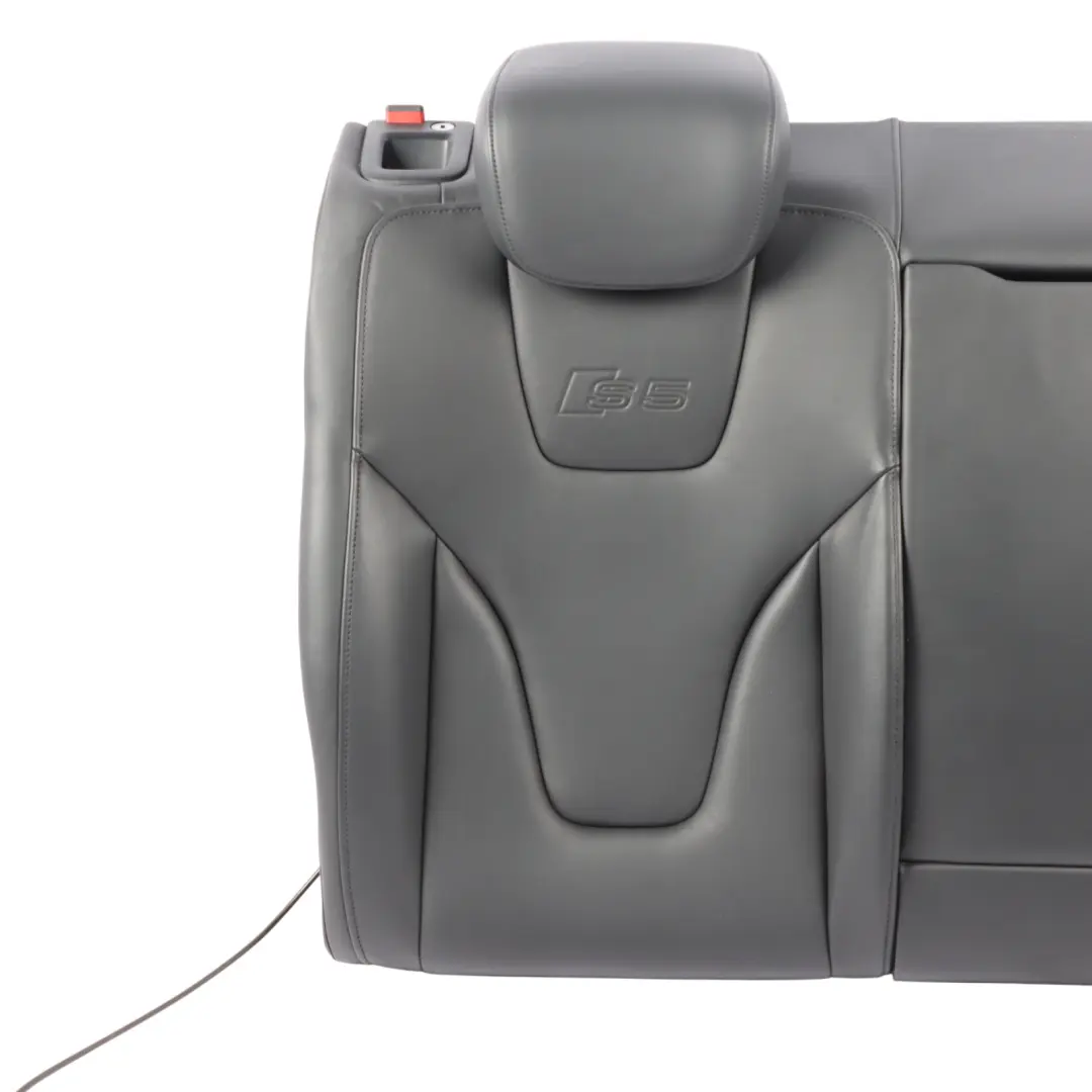 Audi S5 8T Seat Backrest Rear Right O/S Back Cover Leather Soul Black