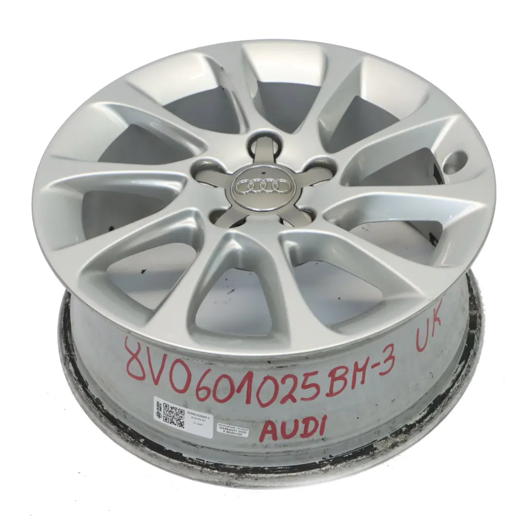 Audi A3 8V Silver Wheel Alloy Rim 16" 6.5J ET46 8V0601025BM