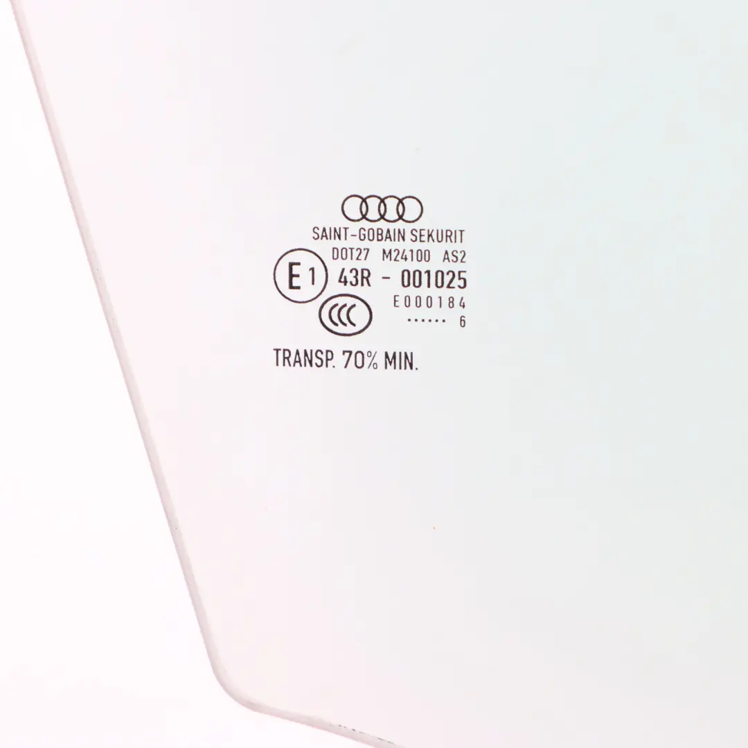 Audi RS3 8V Front Door Side Window Glass Right O/S AS2 8V4845202A