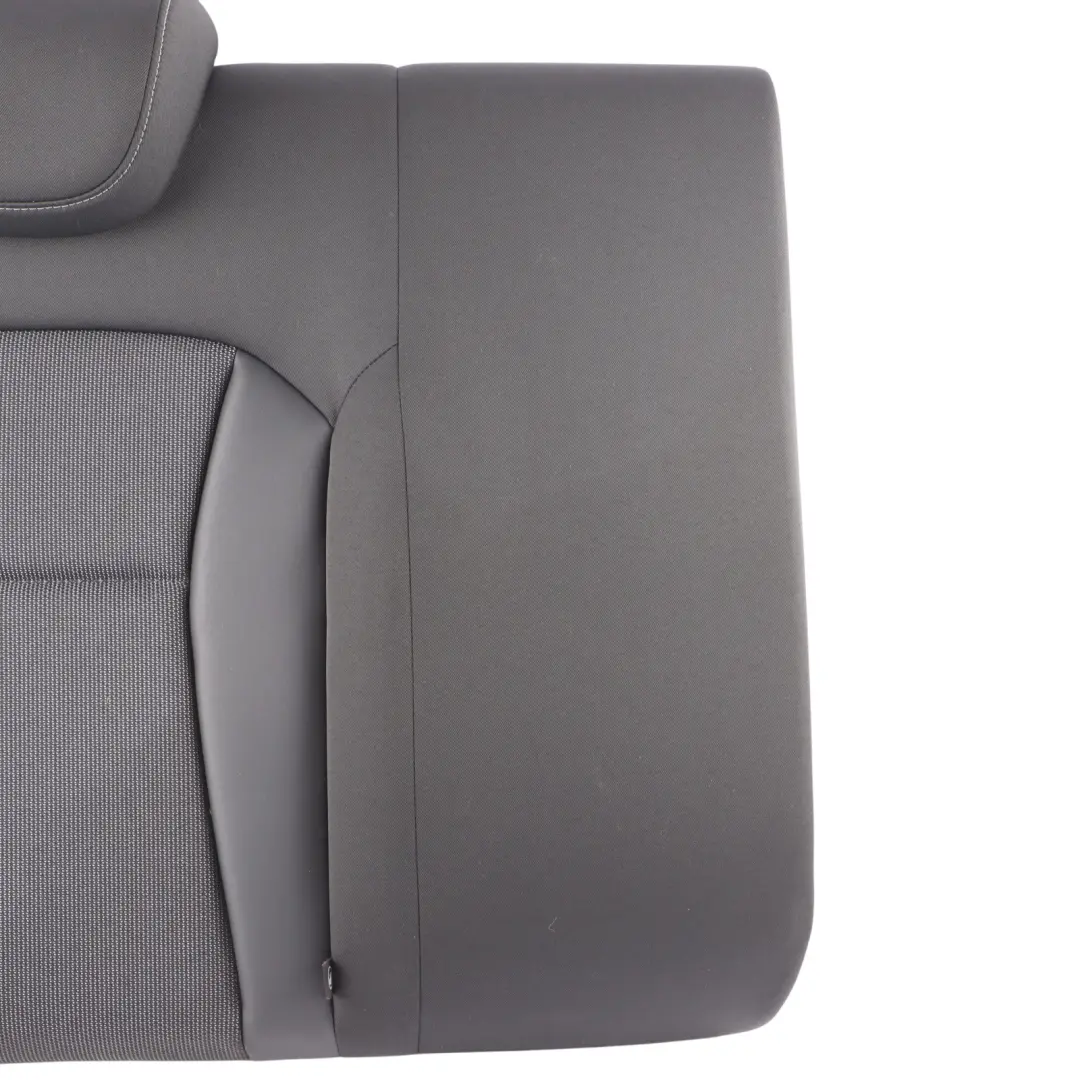 Audi A1 8X Seat Backrest Half Leather Cloth Soul Black Grey Rear Right O/S 