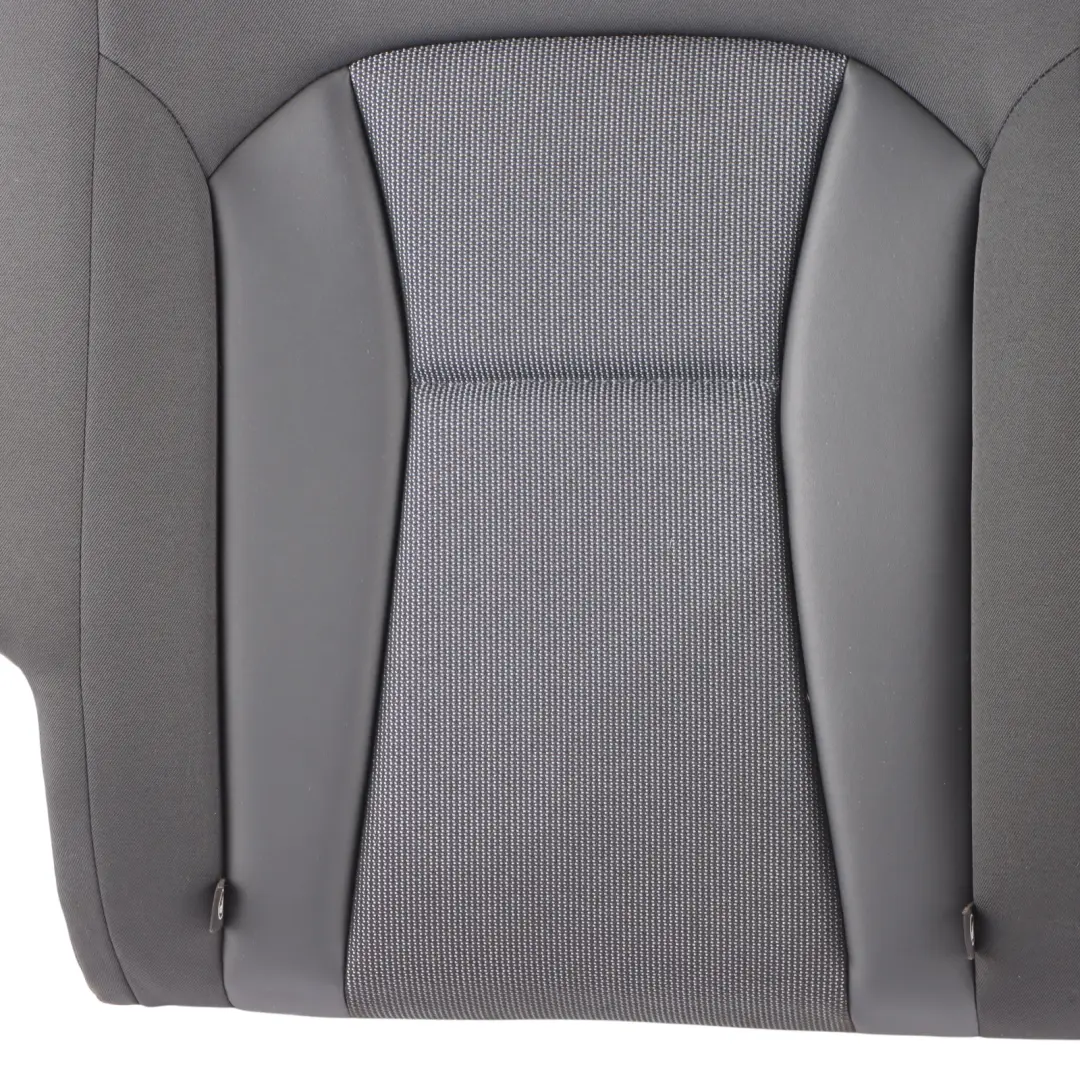 Audi A1 8X Seat Backrest Half Leather Cloth Soul Black Grey Rear Right O/S 