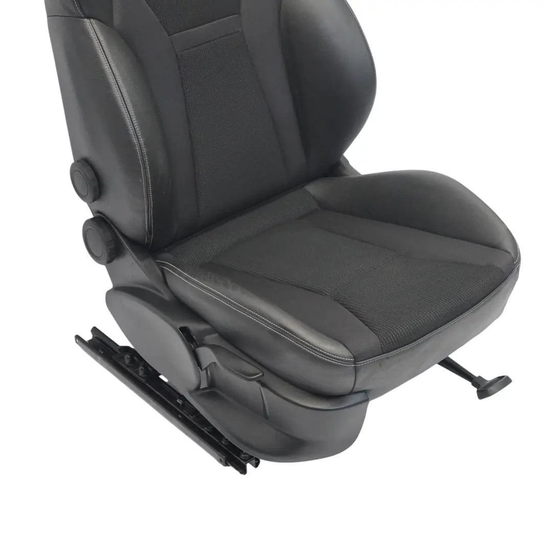 Audi A1 8X S-Line Delantero Derecho Asiento Deportivo Medio Cuero Negro 5 Puerta