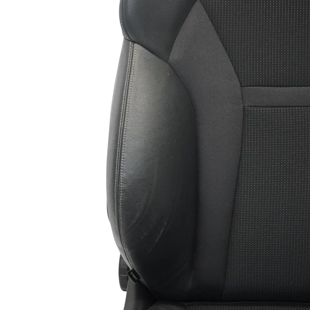 Audi A1 8X S-Line Delantero Derecho Asiento Deportivo Medio Cuero Negro 5 Puerta