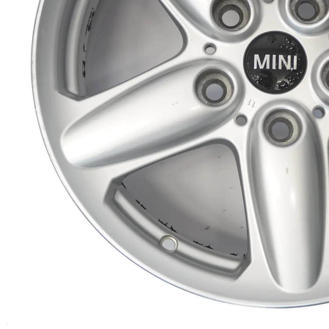 Mini Cooper R60 R61 Llanta De aleacion De plata 16" 6,5J 5-Star Single Spoke 124