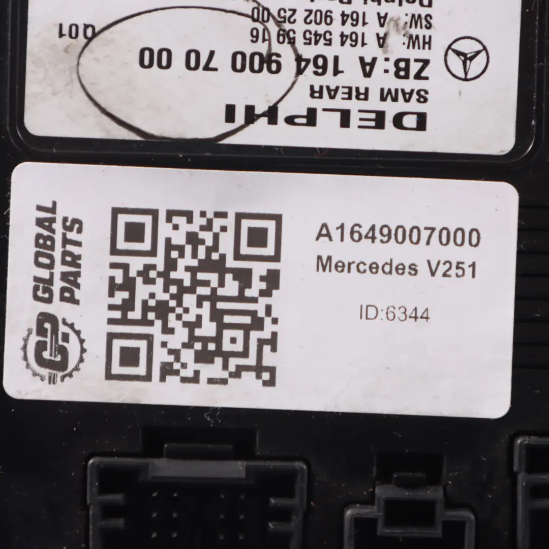 Mercedes V251 Tylny moduł sterownik nadwozia SAM A1649007000