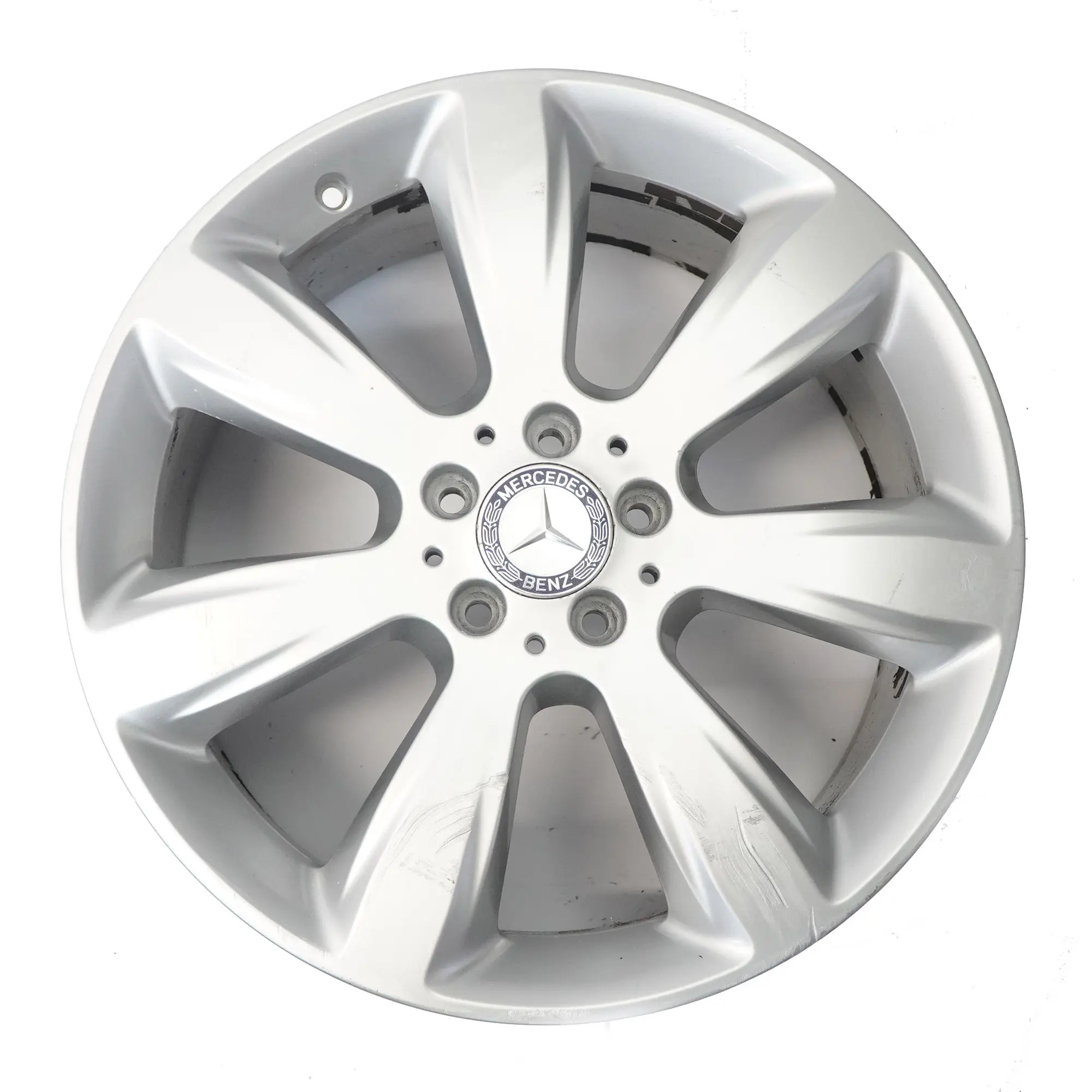 Mercedes ML W166 Silver Wheel Alloy Rim 19" 8.5J ET:59 7 Spoke A1664010802