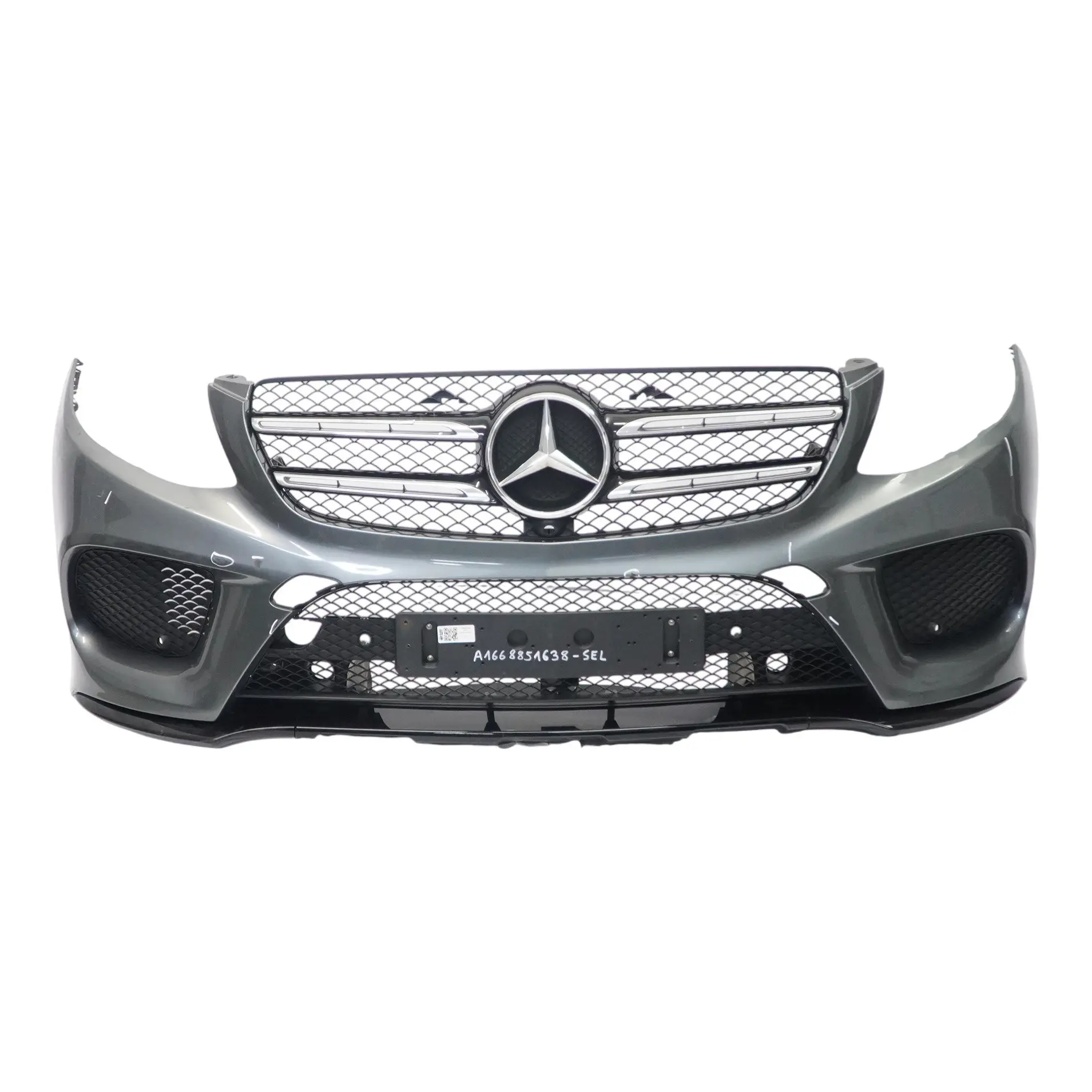 Mercedes W166 Front Bumper AMG Trim Panel Cover Selenite Metallic - 992