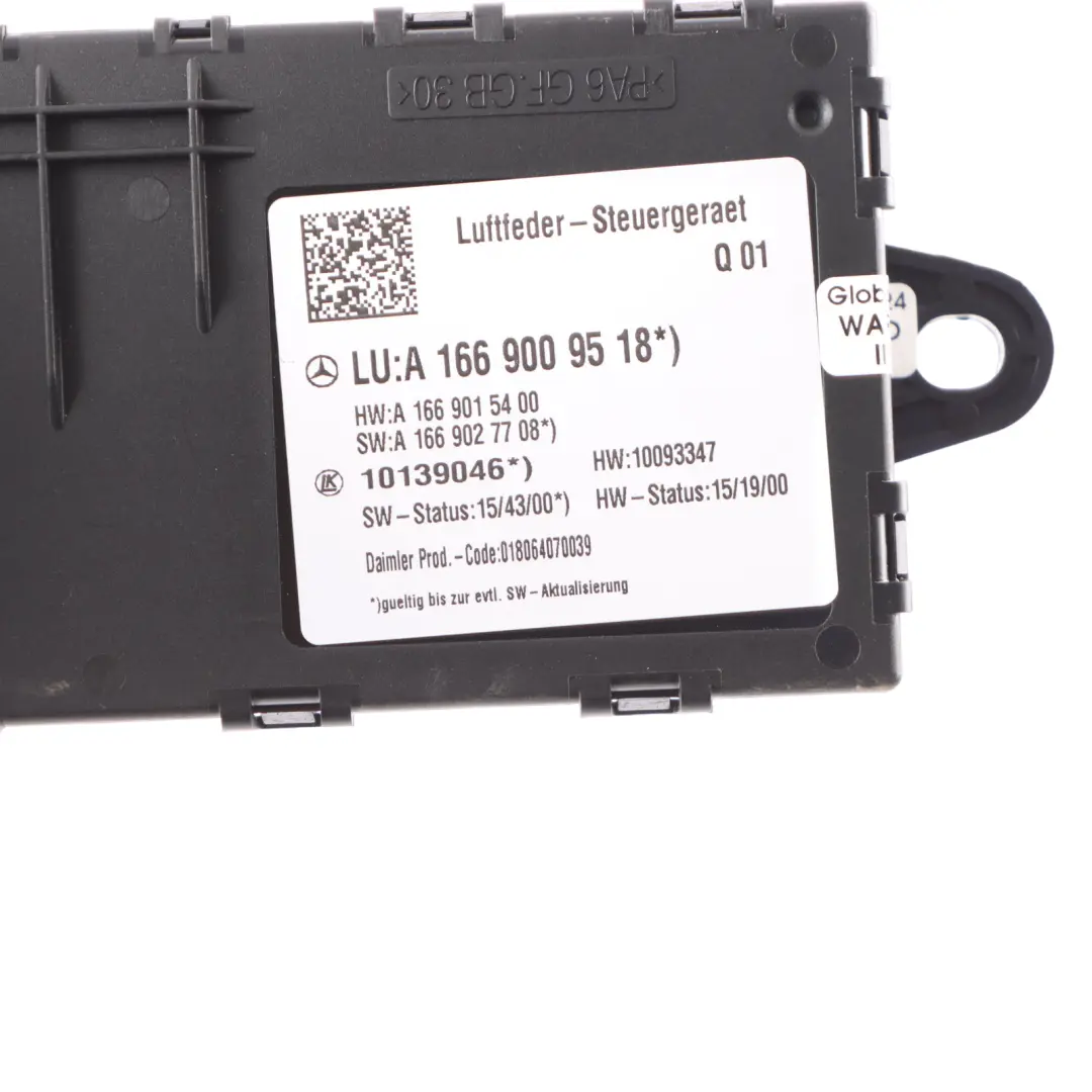 Mercedes ML W166 Pneumatic Air Supsension Module Control Unit A1669009518