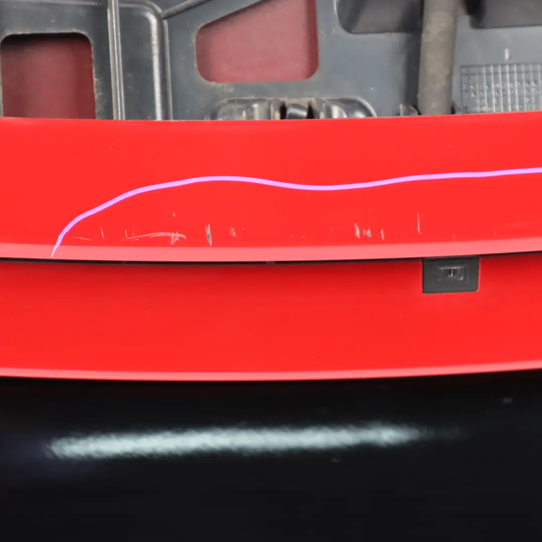 Mercedes W176 Boot Tailgate Spoiler Trim Panel Cover Jupiter Red - 589 Black