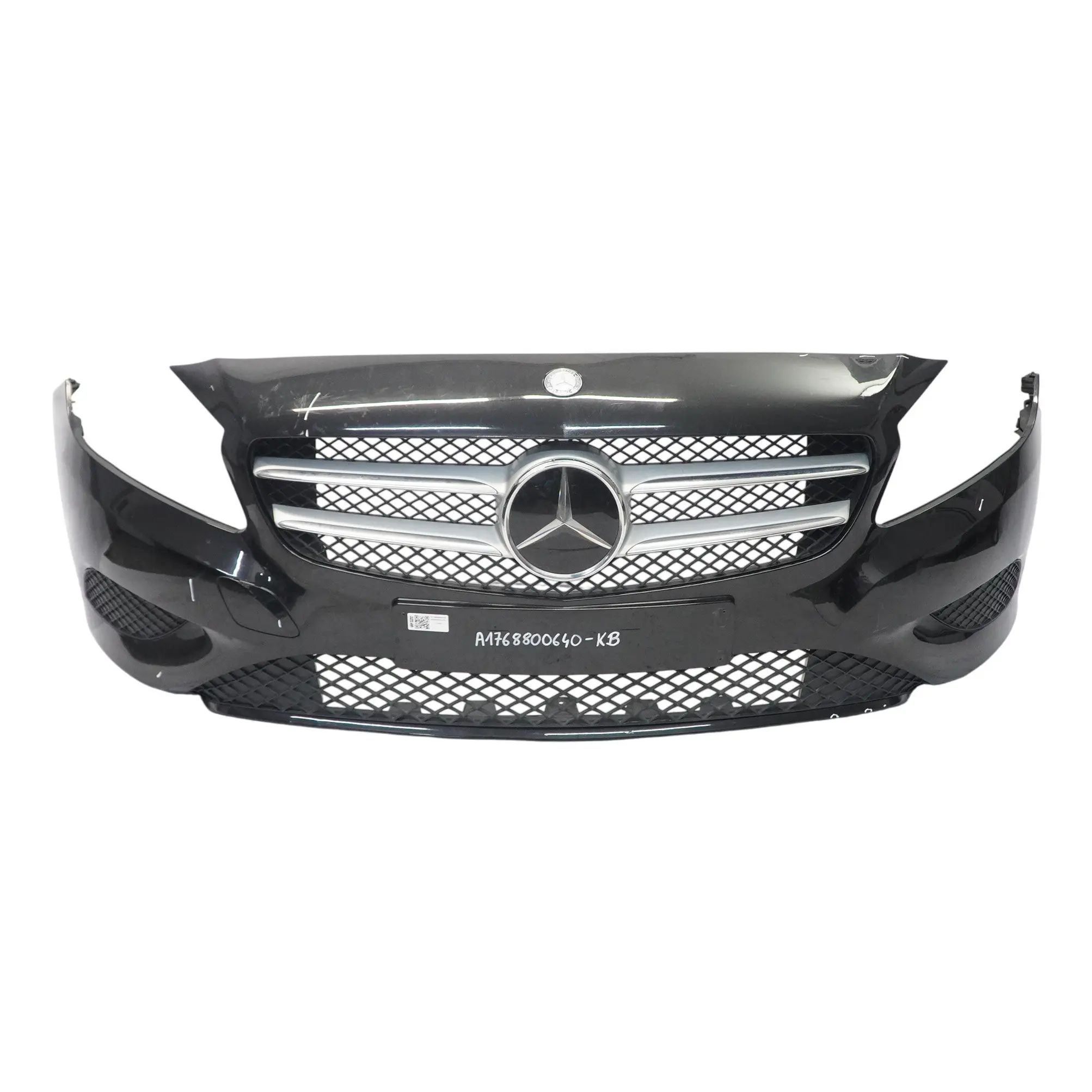 Mercedes W176 Front Bumper Trim Panel Kosmos Cosmic Black Metallic - 191