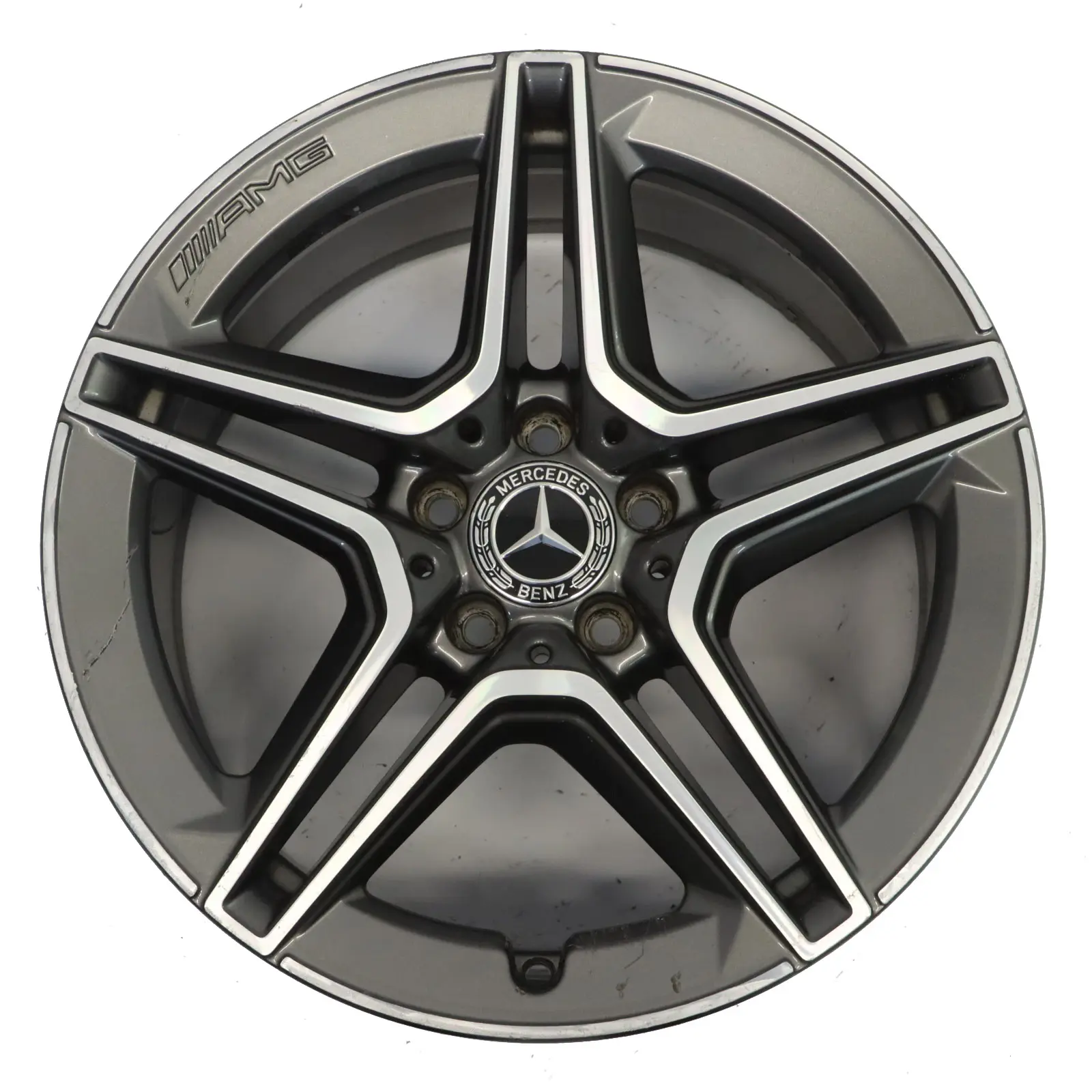 Mercedes W205 Rear Alloy Wheel Rim AMG 18" ET:49 8,5J 5 Double Spoke A2054019600