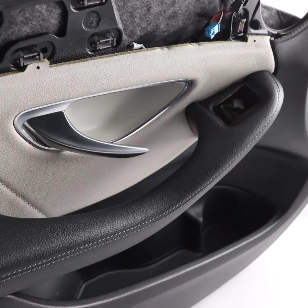 Mercedes W205 Front Door Card Left N/S Trim Panel Covering Leather Black