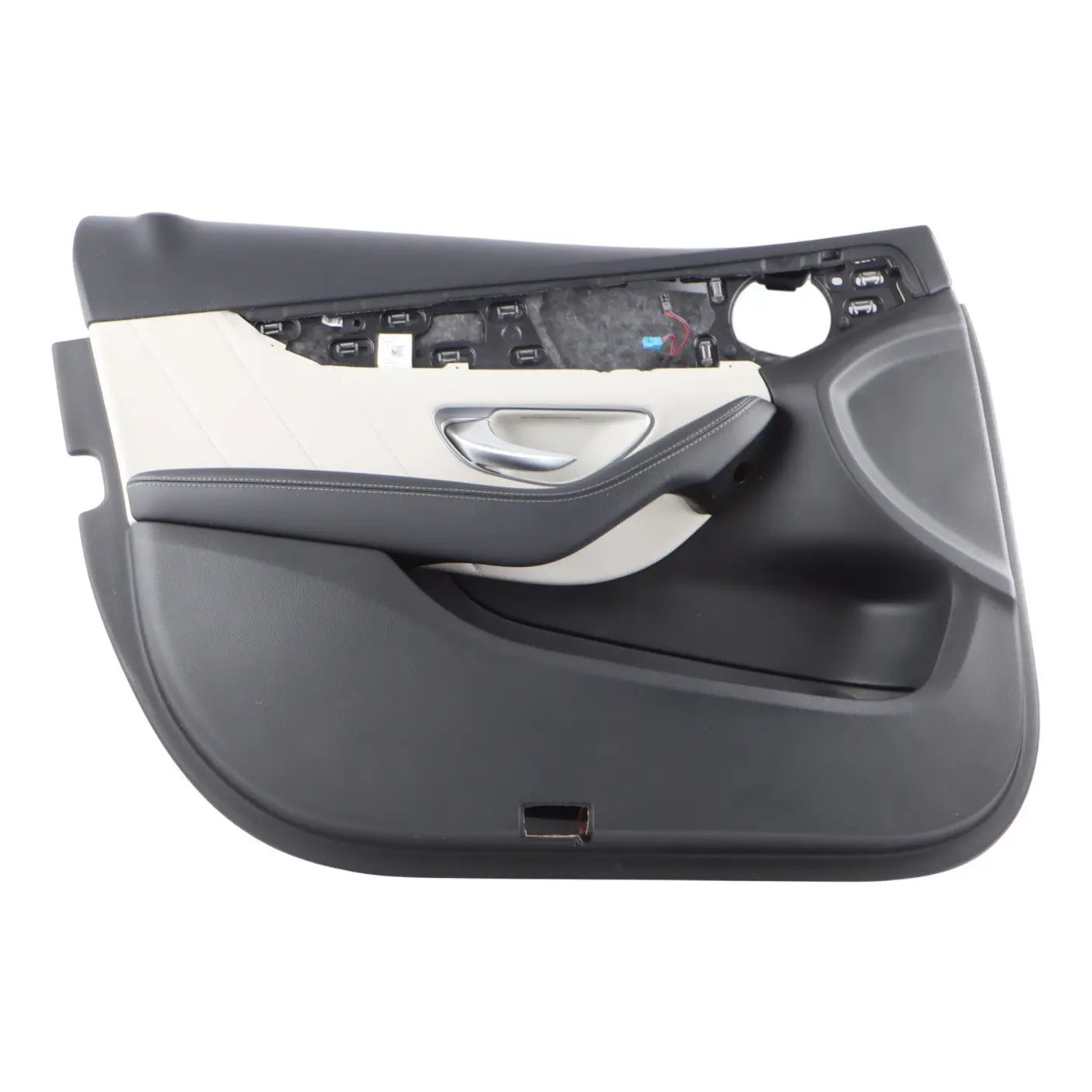 Mercedes W205 Front Door Card Left N/S Trim Panel Covering Leather Black