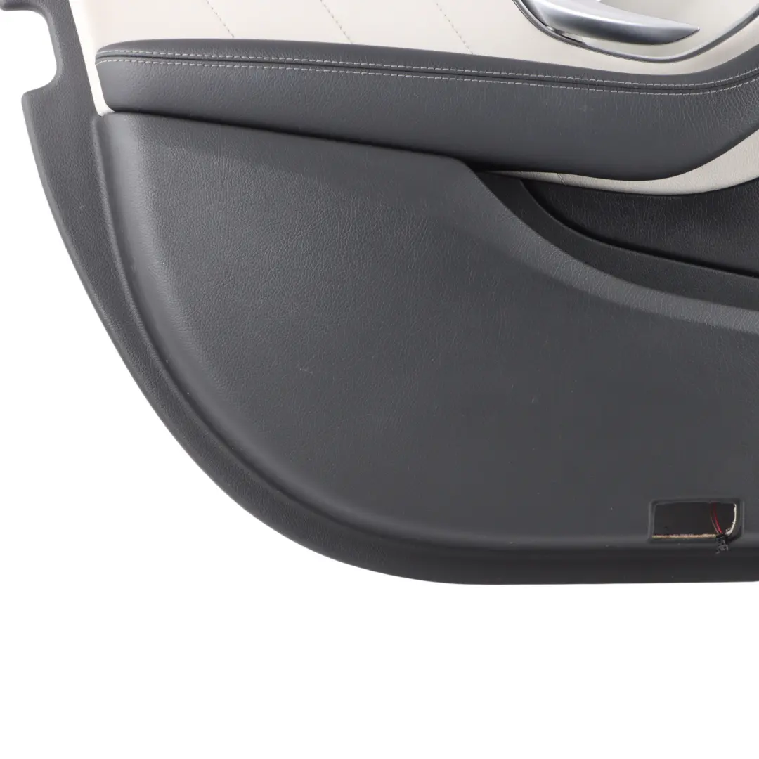 Mercedes W205 Front Door Card Left N/S Trim Panel Covering Leather Black