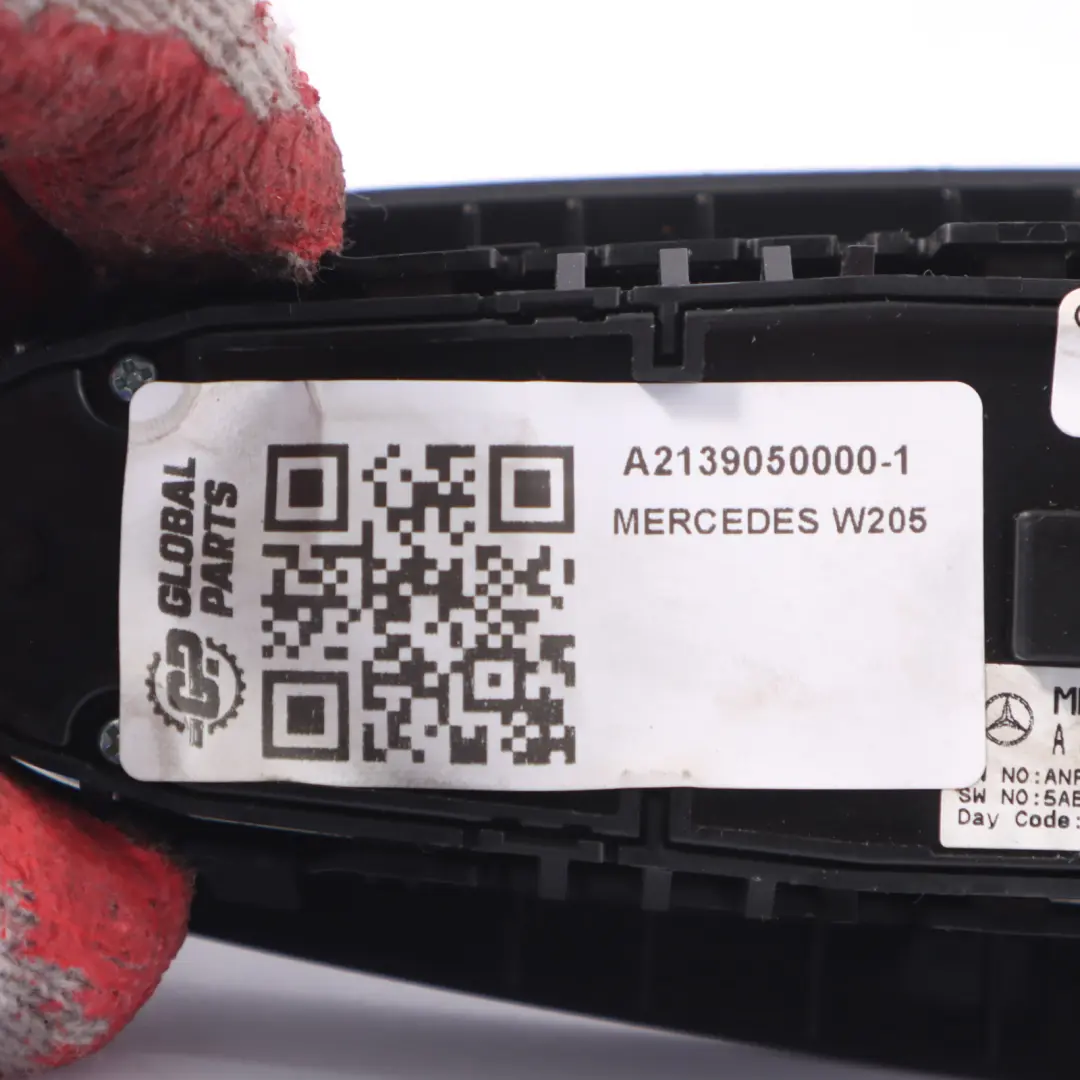 Mercedes W205 Front Window Lifter Switch Driver's Side Control Panel A2139050000