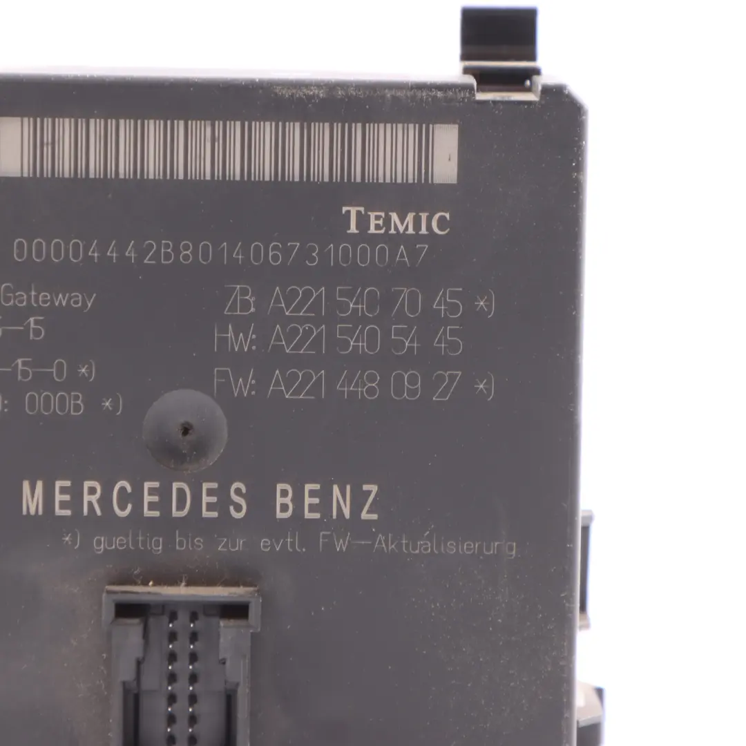 Mercedes W221 Gateway Unidad de Control Módulo ECU A2215407045