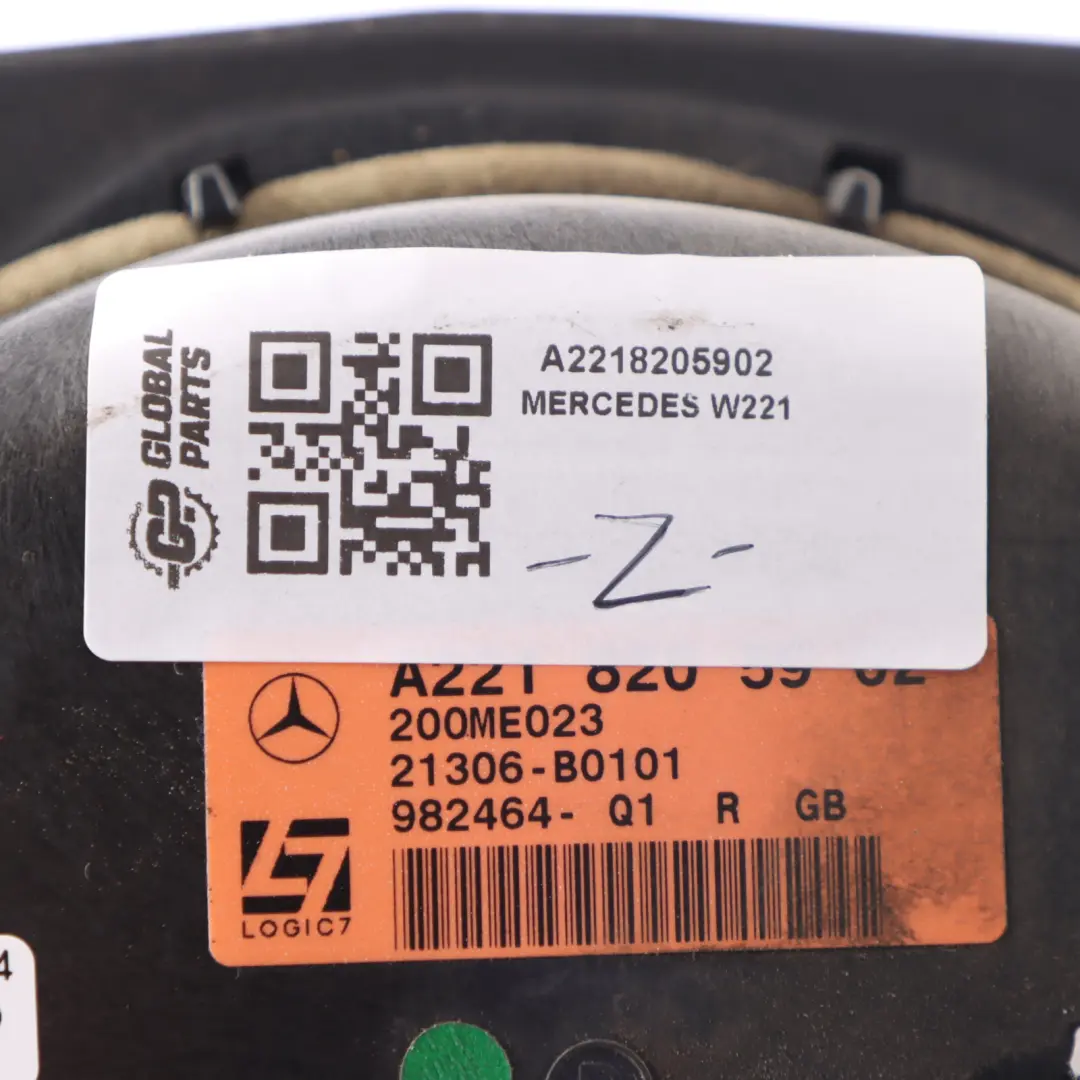Mercedes W221 Speaker Front Door Right O/S Bottom Speaker Logic7 A2218205902