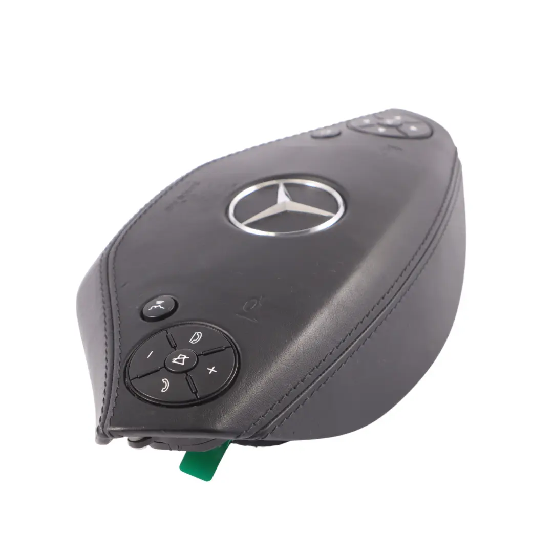 Mercedes C216 W221 Poduszka Kierownicy Airbag Multifunkcja Skóra Czarna