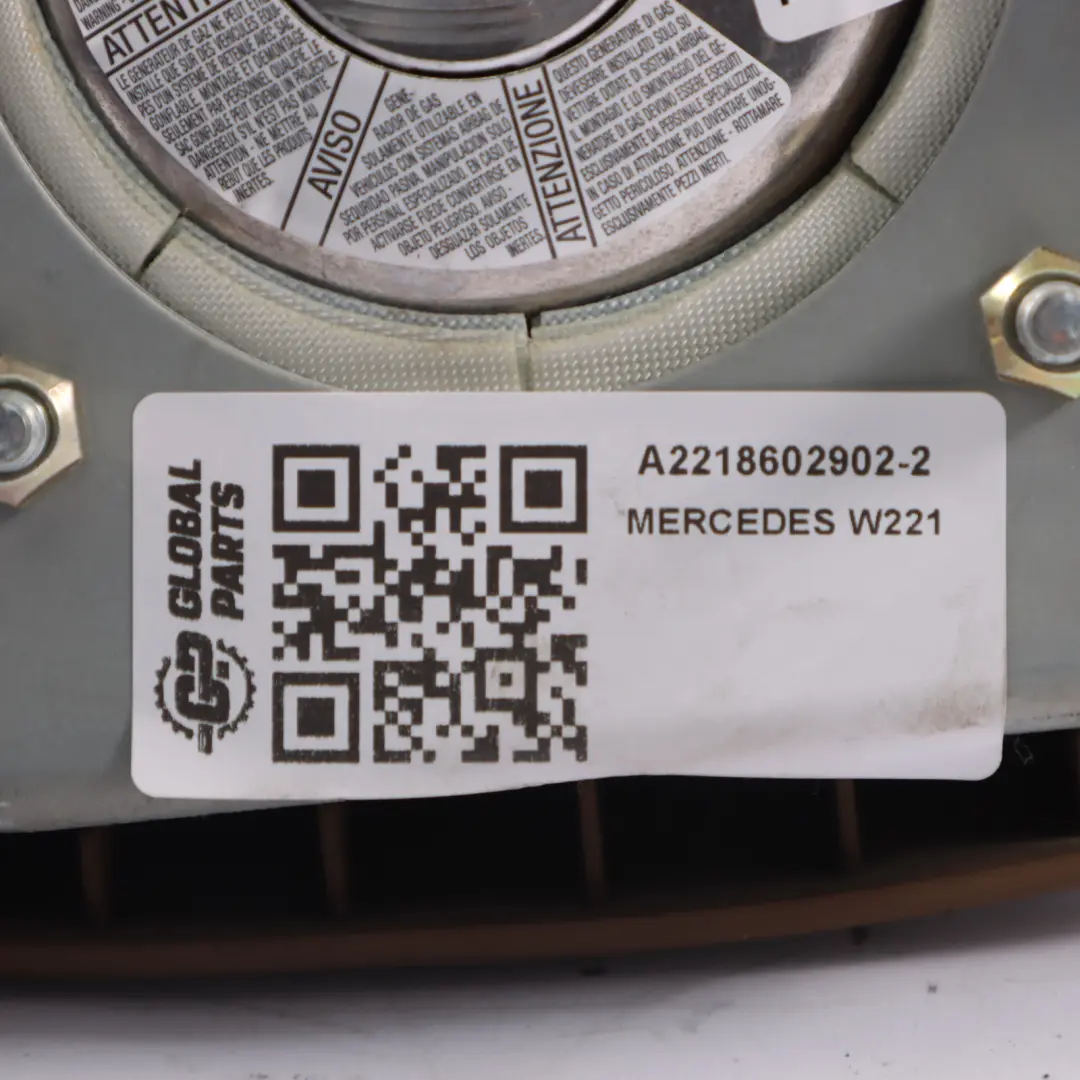 Mercedes C216 W221 Poduszka Powietrzna Kierownicy Airbag Skóra A2218602902