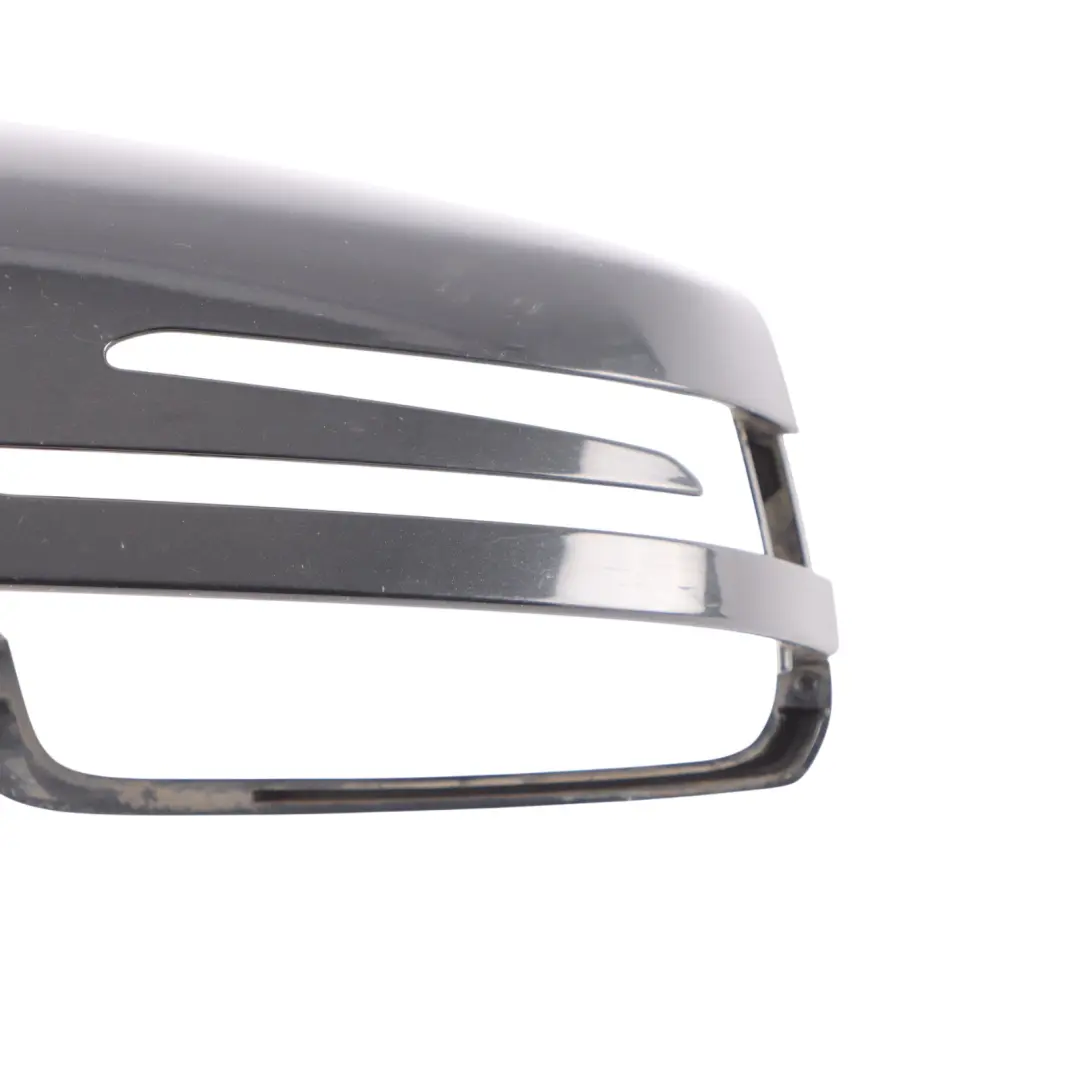 Mercedes W176 Wing Mirror Cover Cap Left N/S Housing Kosmos Black Metallic - 191