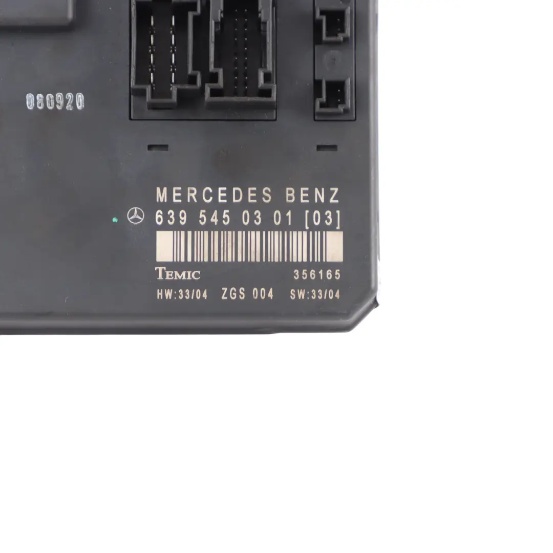 Mercedes W639 Caja Fusibles Relé Unidad Control Módulo Eléctrico SAM A6395450301