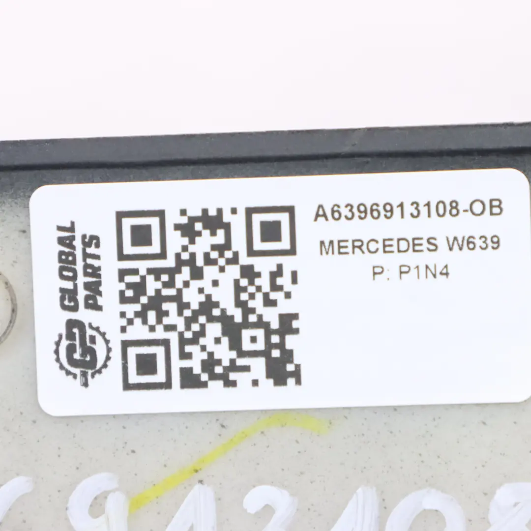 Mercedes W639 Carril Lateral Trasero Derecho Puerta Corredera Negro Obsidiana