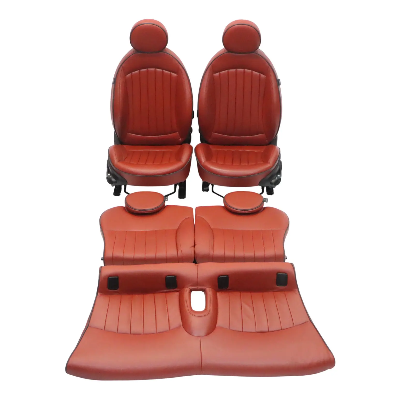 Mini R56 Sport Heizung Voll Leder Innensitze Sitz Sitze Rot Vorne Hinten