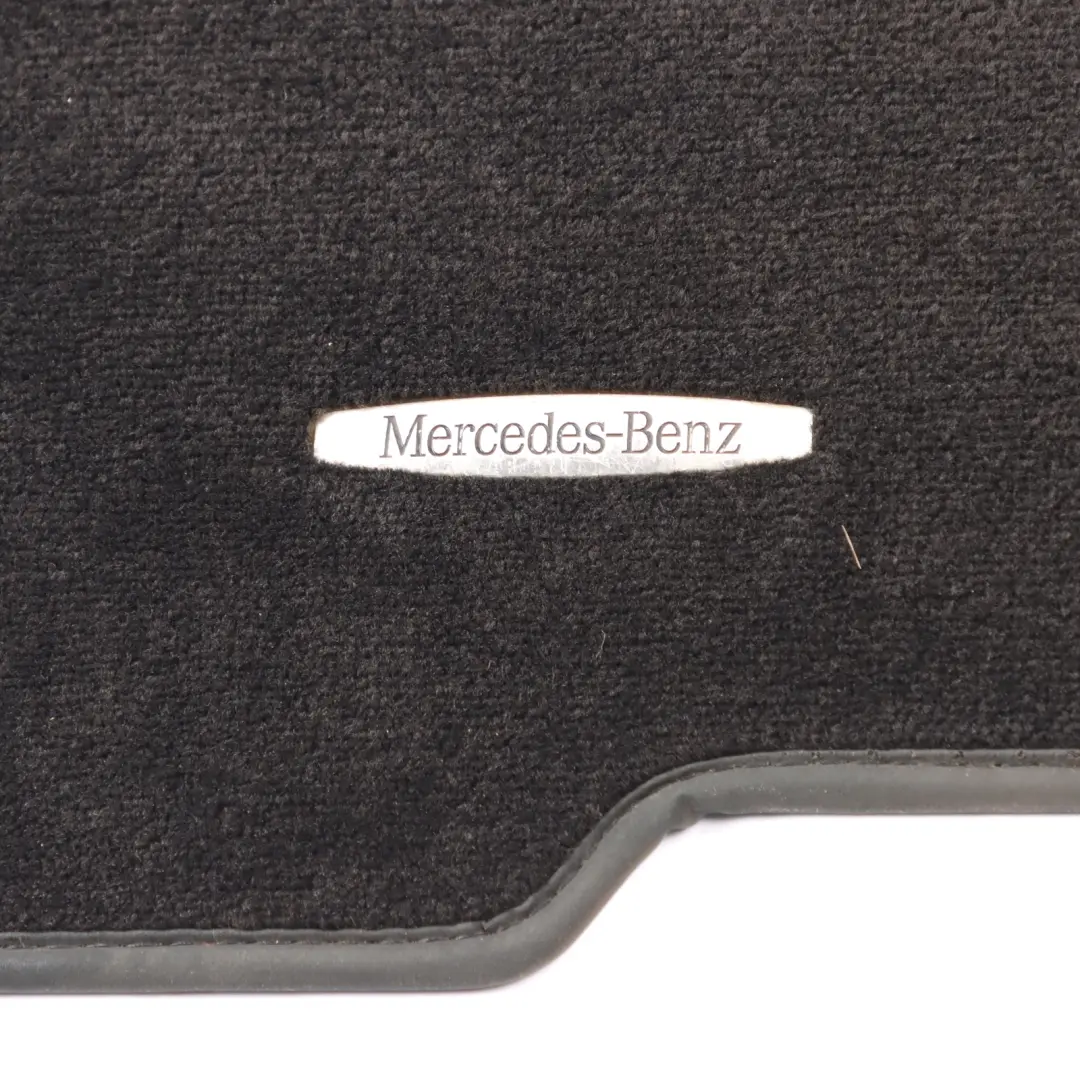 Mercedes W221 Interior Carpet Floor Mats Black Front Rear Set A2056802601