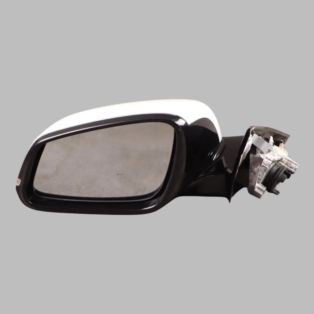 BMW 3 Series F30 F31 High Gloss Heated Left Wing Mirror N/S Alpinweiss White